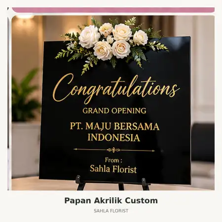 Papan Bunga Akrilik Summarecon Mall Bandung
